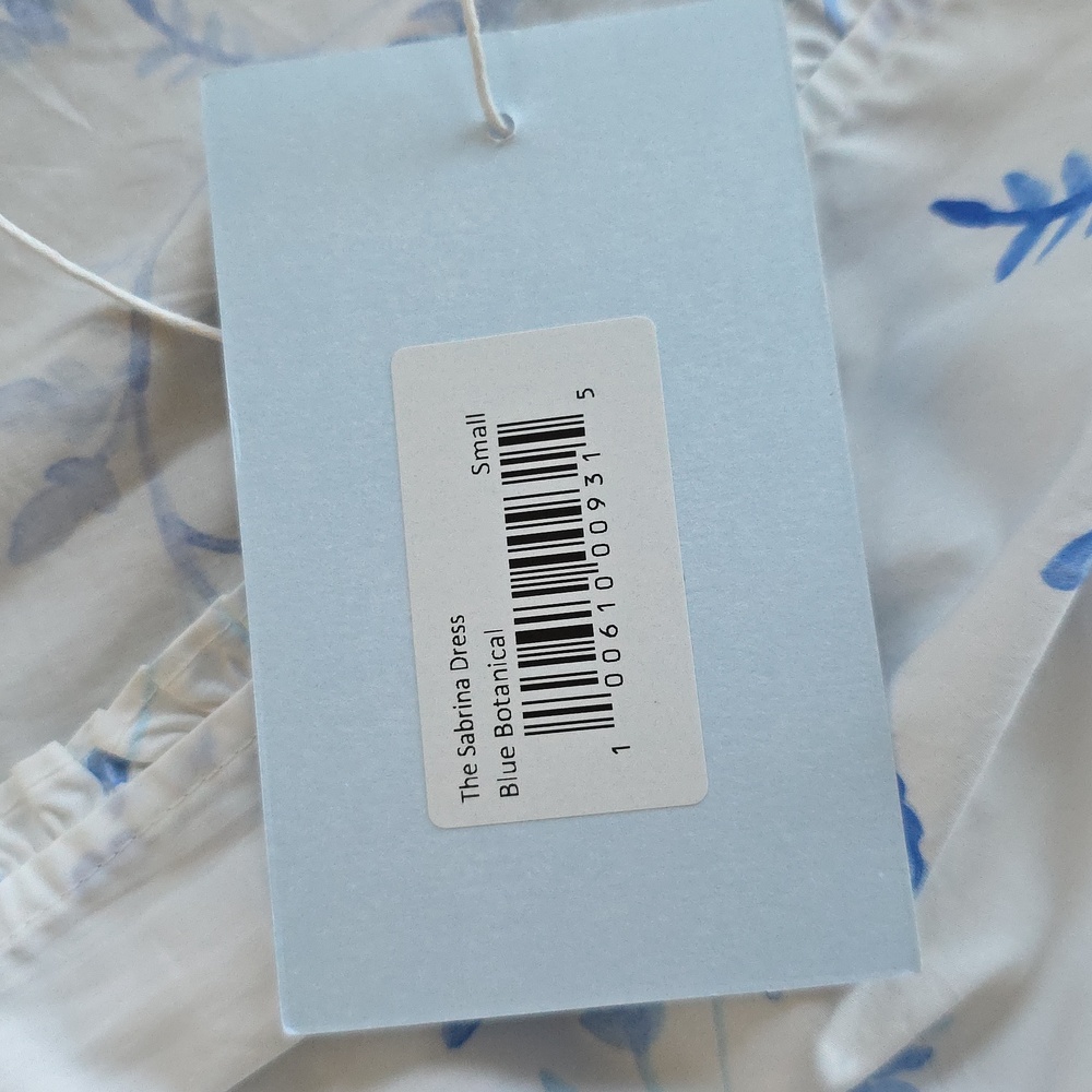 NWT Hill House Sabrina Nap Dress in Blue Botanical Coquette Cottage, Size S - Picture 8 of 13